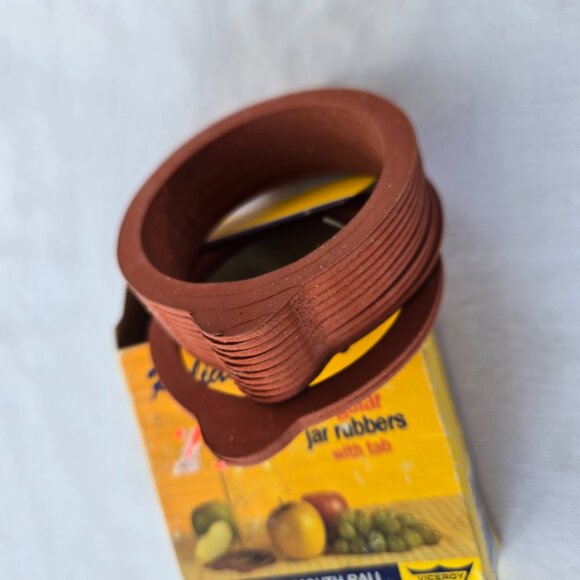 Viceroy Natural Rubber Rings for Regular Mouth Canning Jars Seals - Picture 2 of 8